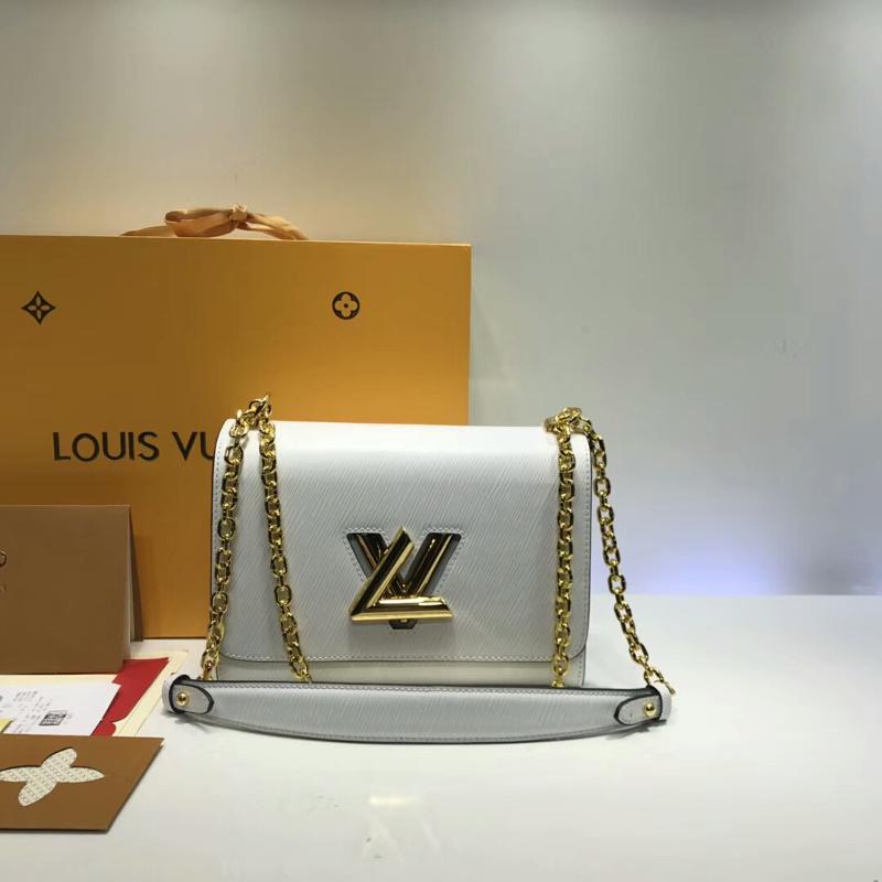 LV Shoulder Handbags M54805 water ripple white gold buckle